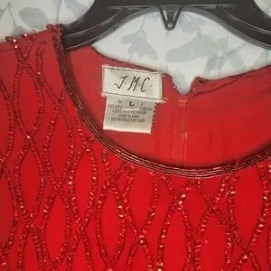 JM Collection | Dresses | Jm Collection Red Sheath Mini Dress Crew Neck |  Poshmark